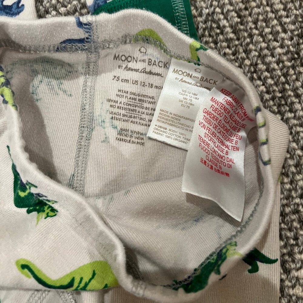 Moon and Back by Hanna Andersson Pajama Bundle in Size 12-18 Months - Picture 3 of 3